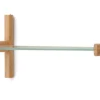 Best Kave Home Wandrek Sitra Eikenhout en glas, 28 x 90cm