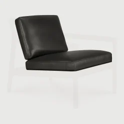 Ethnicraft Zitkussen Jack t.b.v. Fauteuil Jack, Leder, kleur Zwart