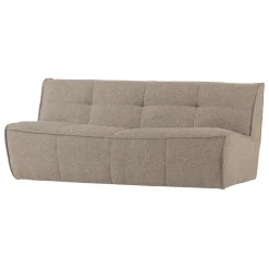 Discount vtwonen 3-zits Bank Cluster Bouclé, 204cm, kleur bruin Khaki