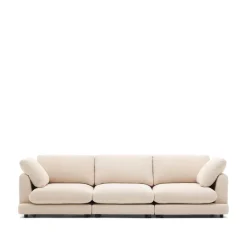 Clearance Kave Home 4-zits Bank Gala Chenille, kleur Beige