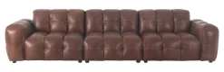 Outlet Dutchbone 4,5-zits Bank Hackman Leder