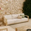 Clearance Kave Home 2-zits Loungebank Ambra Acaciahout
