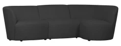 Best WOOOD 3-zits Loungebank Coco Rechts, Bouclé