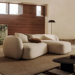 Kave Home 3-zits Loungebank Martina Structuurstof