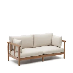 Clearance Kave Home 2-zits Loungebank Sacova Eucalyptushout Beige