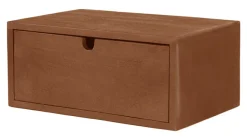 Hot LABEL51 Zwevend Nachtkastje Hover Naturel Mangohout, Met 1 lade Nature Smooth